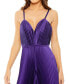 ფოტო #2 პროდუქტის Women's Ieena Pleated Plunge Neck Wide Leg Jumpsuit