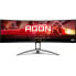 Gebogener PC-Gaming-Bildschirm AOC Agon AG493UCX2 48,8 VA DQHD 1 ms 165 Hz HDMI DP USB-C HP Hhenverstellbar Freesync Premium Pro