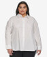Фото #1 товара Plus Size Imitation Pearl Blouse, First@Macy’s