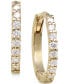 Diamond Pavé Extra Small Hoop Earrings (1/8 ct. t.w.) in 14k Gold, 0.47"