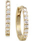 ფოტო #1 პროდუქტის Diamond Pavé Extra Small Hoop Earrings (1/8 ct. t.w.) in 14k Gold, 0.47"