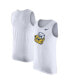 Men's White Michigan Wolverines Vintage-like Logo Performance Tank Top