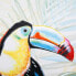 Фото #4 товара Картина Alexandra House Living Toucan Холст древесина ели 120 x 3 x 90 cm