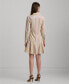 ფოტო #2 პროდუქტის Women's Striped Tie-Waist Broadcloth Shirtdress