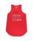 Women's Red, Royal Chicago Cubs Plus Size Meter Tank Top and Pants Sleep Set