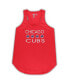 ფოტო #3 პროდუქტის Women's Red, Royal Chicago Cubs Plus Size Meter Tank Top and Pants Sleep Set