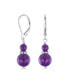 Фото #1 товара Серьги Bling Jewelry Natural Purple Amethyst Dangle