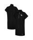 ფოტო #1 პროდუქტის Women's Black Cleveland Guardians Emily Quarter-Zip Sneaker Dress