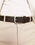 Фото #3 товара Jack & Jones faux leather belt with embossing in brown