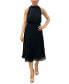 Фото #1 товара Women's Smocked-Waist Plisse Midi Dress