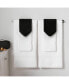 Фото #2 товара Полотенца из микроволокна Arkwright Home bck2u черного цвета (набор из 6 шт.), большие полотенца для пальцев 11x17, черные