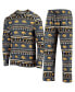 ფოტო #5 პროდუქტის Men's Black Iowa Hawkeyes Ugly Sweater Long Sleeve T-shirt and Pants Sleep Set