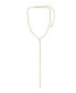 ფოტო #1 პროდუქტის Sparkling Strip 18K Gold Plated Lariat Necklace