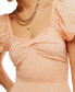 ფოტო #4 პროდუქტის Women's Sundrenched Puff-Sleeve Tiered Dress