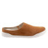 Фото #1 товара Softwalk Auburn S2151-258 Womens Brown Leather Slip On Mule Flats Shoes