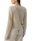 Фото #2 товара Women's Cotton Open-Knit Button-Front Cardigan