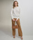 Фото #3 товара Женский свитер Calvin Klein в полоску с рукавами блузонами