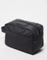 ASOS DESIGN wash bag in black