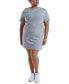 ფოტო #2 პროდუქტის Plus Size Cotton Short-Sleeve T-Shirt Dress