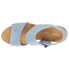 TOMS Majorca Rope Block Heels Espadrille Womens Blue Casual Sandals 10019709T