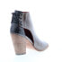 Фото #8 товара Bed Stu Angelique F399023 Womens Gray Leather Slip On Heeled Sandals Shoes