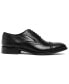 Фото #2 товара Men's Ford Quarter Brogue Oxford Leather Sole Lace-Up Dress Shoe