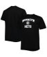 Фото #1 товара Men's Black Brooklyn Nets Big and Tall Heart and Soul T-shirt