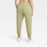 Фото #3 товара Women's Stretch Woven Tapered Cargo Pants 27" - All in Motion Olive Green 3X