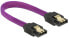 Delock 83688 - 0.1 m - SATA III - SATA 7-pin - SATA 7-pin - Male/Male - Purple