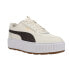 Фото #2 товара Puma Karmen Rebelle Satin Perforated Platform Womens Beige Sneakers Casual Shoe