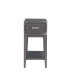 Фото #2 товара Beckett Rustic Side Table, Anthracite, Pewter