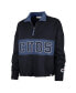 ფოტო #2 პროდუქტის Women's Navy Chicago Cubs City Connect Bae Remi Quarter-Zip Jacket