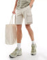 French Connection cargo shorts in stone