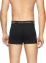 Фото #3 товара Calvin Klein 247270 Mens Cotton Boxer Brief 3-Pack Underwear Black Size XL
