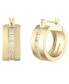 ფოტო #1 პროდუქტის Livie Crystal Baguette Hoop Earrings