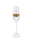 Фото #2 товара Бокалы для шампанского Vivience полосатые, набор из 6 шт.