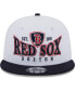 Фото #3 товара Men's White, Navy Boston Red Sox Crest 9FIFTY Snapback Hat