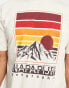 Napapijri s-hill mountain graphic t-shirt in off white