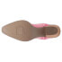 Dingo Texas Tornado Embroidered Snip Toe Cowboy Womens Pink Casual Boots DI943-