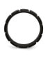 ფოტო #2 პროდუქტის Titanium Brushed Black IP-plated Grooved Wedding Band Ring