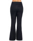 ფოტო #2 პროდუქტის Black Bell Bottom Foldover Waist Sweatpants