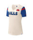 ფოტო #3 პროდუქტის Women's White Buffalo Bills Kick Start V-Neck T-shirt