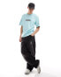 Columbia Reventure central logo t-shirt in light blue