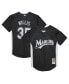 Фото #1 товара Mitchell Ness Men's Dontrelle Willis Black Florida Marlins Cooperstown Collection 2007 Batting Practice Jersey