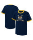 Фото #1 товара Big Boys Navy Distressed Nashville Predators Ice City T-shirt