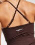 Фото #2 товара Daisy Street Active Distorted Geo bralet in brown