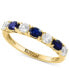 Фото #1 товара Кольцо EFFY Blue & White Sapphire Bands