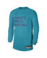 Фото #3 товара Men's and Women's Teal Charlotte Hornets 2023/24 Legend On-Court Practice Long Sleeve T-shirt