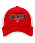 Фото #3 товара Men's Red, White Wisconsin Badgers Breakout Trucker Snapback Hat
