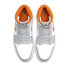 Кроссовки Nike Air Jordan 1 Mid Starfish Pure Platinum (Белый, Серый)